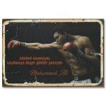 Muhammed Ali Duvar Resmi Holz Bild