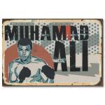 Muhammed Ali Duvar Resmi Holz Bild -2