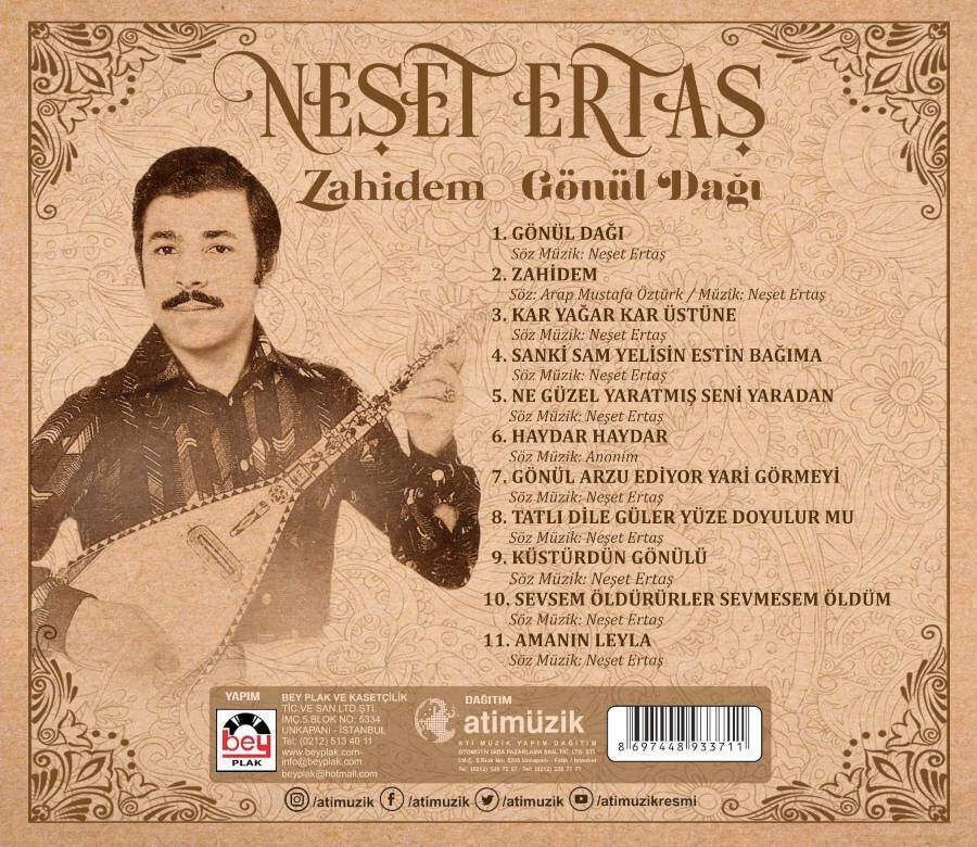 Neset Ertas CD Zahidem / Gönül Dagi türkisch 2 Neset Ertas CD Zahidem / Gönül Dagi türkisch – Bild 2
