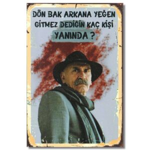 Ramiz Dayi "Dön bak arkana" Ahsap Resim - Wandbild 1097