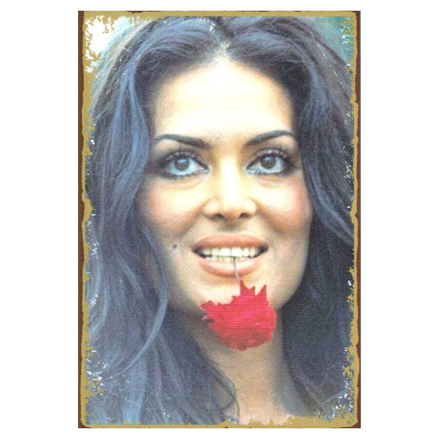 Türkan Soray Güllü Resim - Holzposter 1 Türkan Soray Güllü Resim - Holzposter