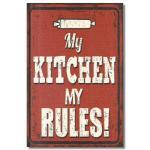 My Kitchen My Rules Wandbild