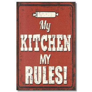 My Kitchen My Rules Wandbild