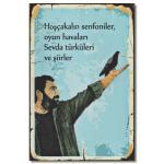 Ahmet Kaya Poster Ahsap Resim, Güvercin | Holzposter 1315