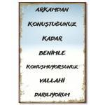 Arkamdan Konustugunuz Kadar Wandbild Duvar Yazisi
