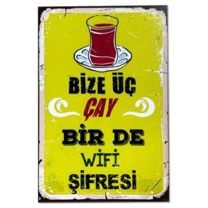 Bize Üc Cay Ahsap Poster Holzbild