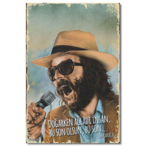 Cem Karaca Holzposter, Ahsap Poster, Resim 1037