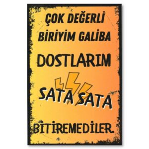 Duvar Resmi Ahsap Holzposter "Sata Sata"