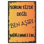 Duvar Resmi Ahsap Poster Asiri Mükemmelim