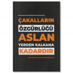 duvar yazisi cakallar aslan ahsap poster 1563