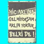 Carin Saati mi olur Duvar Yazisi Holzposter 11261