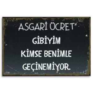 duvar yazisi holzposter asgari ücret gibiyim