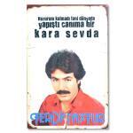 Ferdi Tayfur Holzposter - Ahsap Resim - Porträit kara sevda