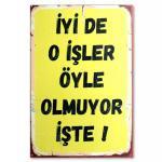 Duvar Yazilari - isler - Holzposter | Ahsap Resim