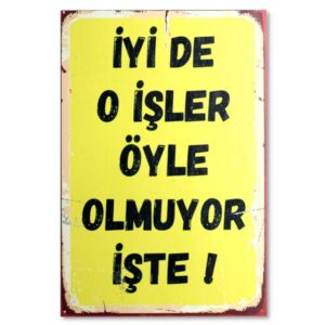 Duvar Yazilari - isler - Holzposter | Ahsap Resim