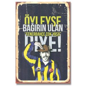 Fenerbahce - Sadri Alisik Ahsap Poster - Duvar resmi - Holzposter 1950