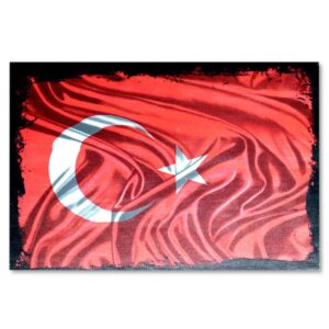 Türk Bayragi Resim -Ahsap Poster | Holzposter