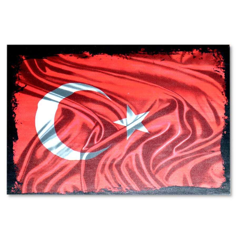 Türk Bayragi Resim -Ahsap Poster | Holzposter