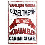 Duvar Yazilari - Yanlış - Ahsap Resim | Holz Bild