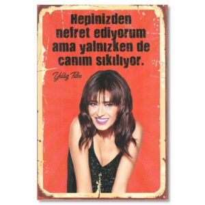 Yildiz Tilbe Ahsap Resim | Holzposter 1809
