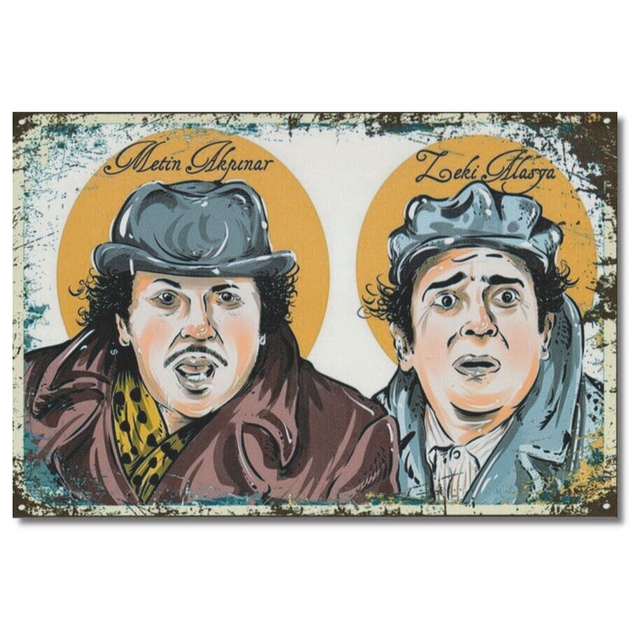 Zeki Alasya Metin Akpinar Holz (Ahsap) Poster - Nostalgie 1067