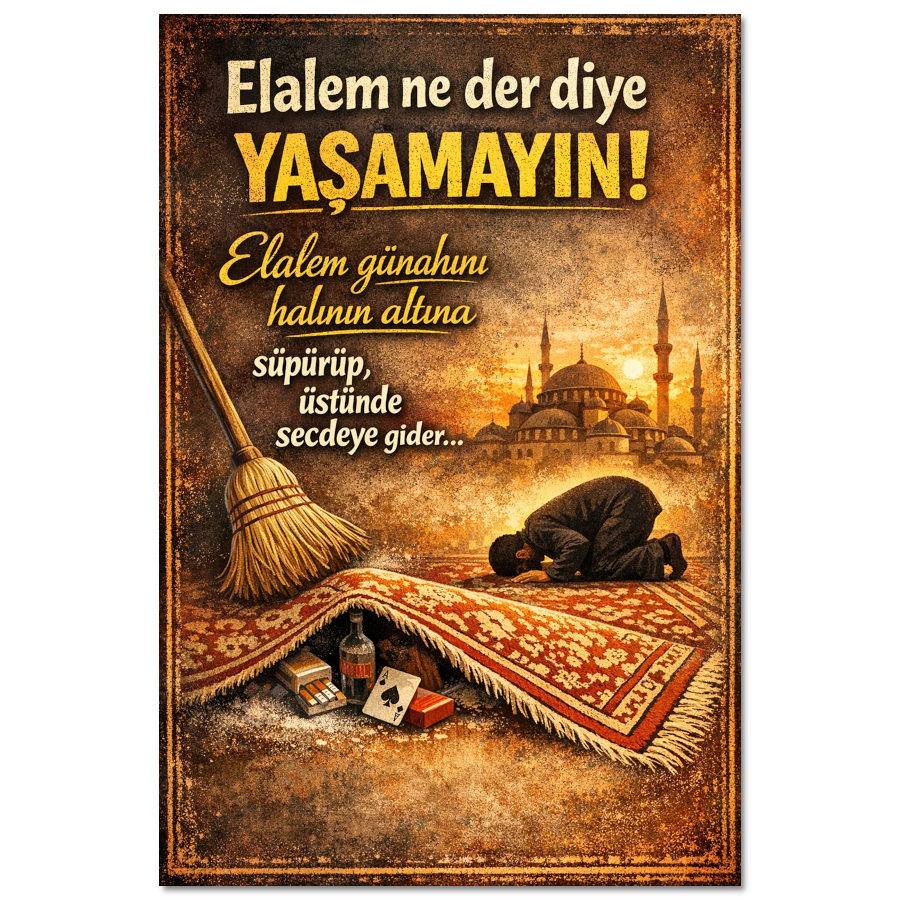 Elalem Ne Der Diye Yasamayin Holzposter Wandzitat 1 Elalem Ne Der Diye Yasamayin Holzposter Wandzitat