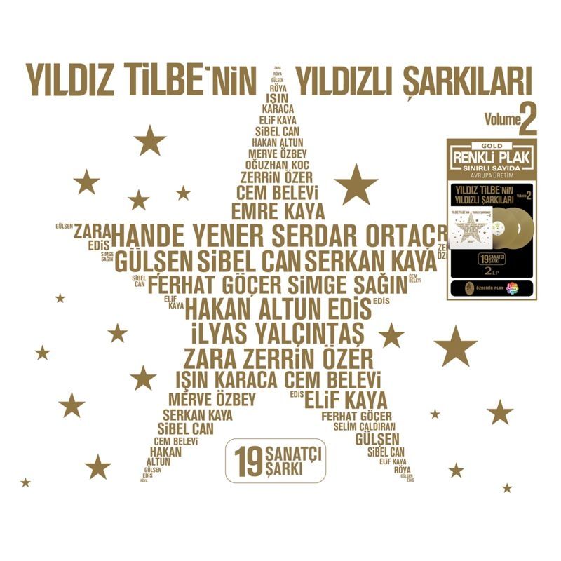 Yıldız Tilbe - Yıldız Tilbe'nin Yıldızlı Şarkıları Vol. 2 (Renkli Plak) - Plak