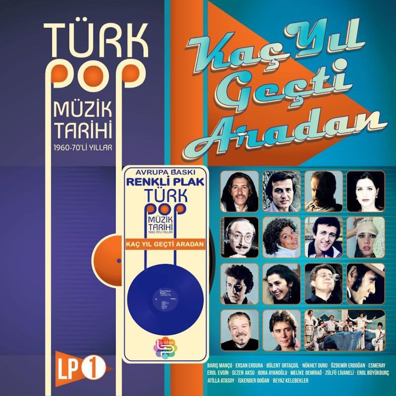 Çeşitli Sanatçılar - Türk Pop Müzik Tarihi 1960-70'lı Yıllar Vol.1 (Renkli) - Plak